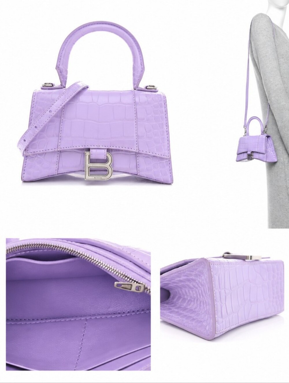 Balenciaga XS Hourglass Top Handle Bag